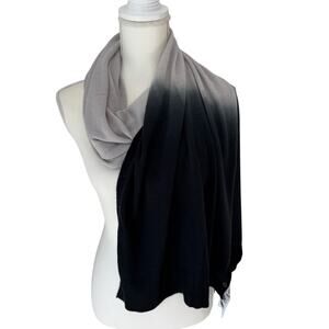 CRUISE CLUB Scarf Black Gray Ombre Convertible Cardishawl Vacation Travel Cruise